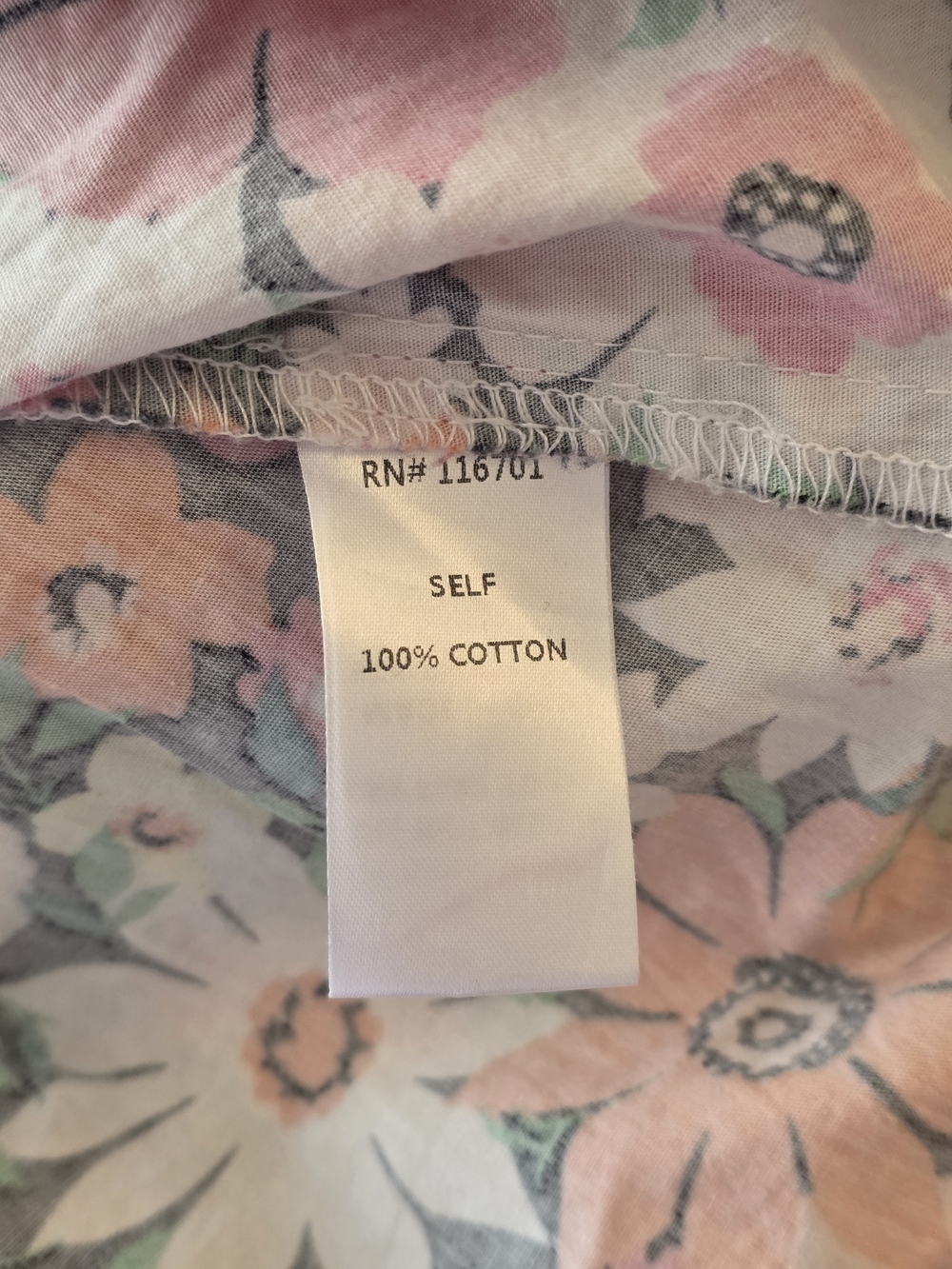 Karlie Floral Puff-Sleeve Blouse in Pink, Orange & Cream - Picture 4 of 5